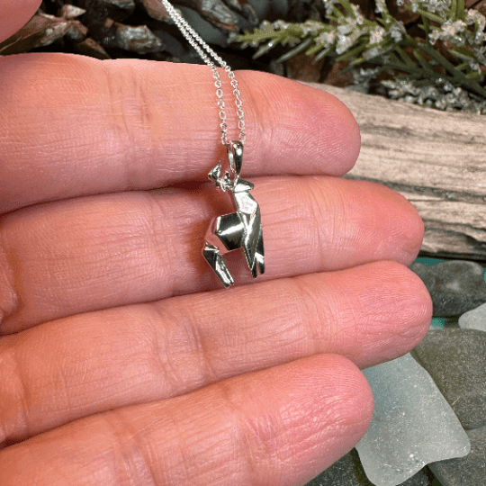 Origami Stag Necklace - 