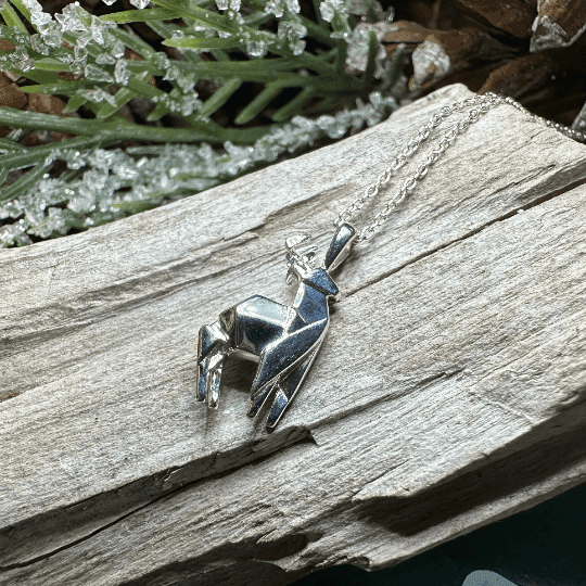 Origami Stag Necklace - 