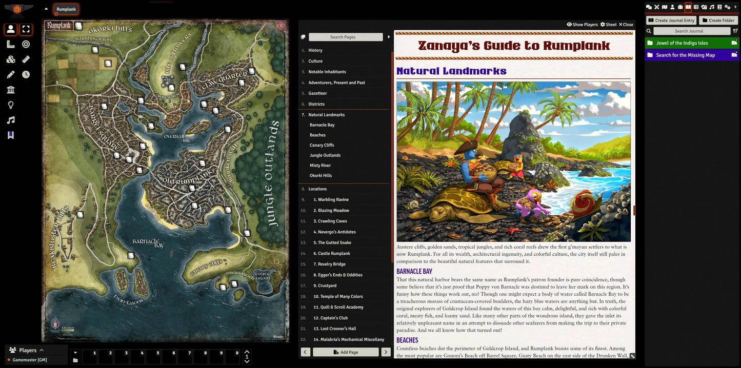 Jewel of the Indigo Isles for Foundry VTT - Pathfinder 2nd Edition / Foundry VTT Module Only