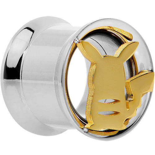 7/16 Licensed Pokemon Yellow Pikachu Double Flare Tunnel Plug Set