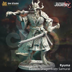 Ryuma, Eastern Dragonborn Samurai - 32mm Scale