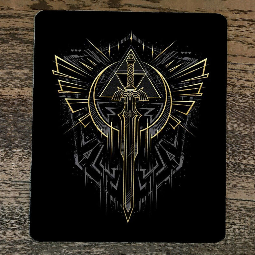 Master Sword Hero Mouse Pad Featuring Legend of Zelda Video Game Design - High-Quality 7.75 x 9.25 Inch Gaming Accessory