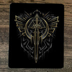 Master Sword Hero Mouse Pad Featuring Legend of Zelda Video Game Design - High-Quality 7.75 x 9.25 Inch Gaming Accessory