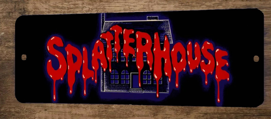 Splatterhouse Video Game Arcade Marquee Banner 3x12 Metal Wall Sign