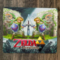 Legend of Zelda: Link Between Worlds Themed Mouse Pad 10 x 8 Inches – Smooth Fabric, Non-Slip Rubber Base for Precise Control and Gaming