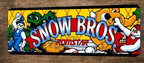 Snow Bros Arcade Video Game 3x12 Metal Wall Sign  Marquee Banner Poster