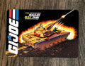 MBT Mauler Manned Battle Tank GI Joe Artwork 8x12 Inch Metal Wall Sign