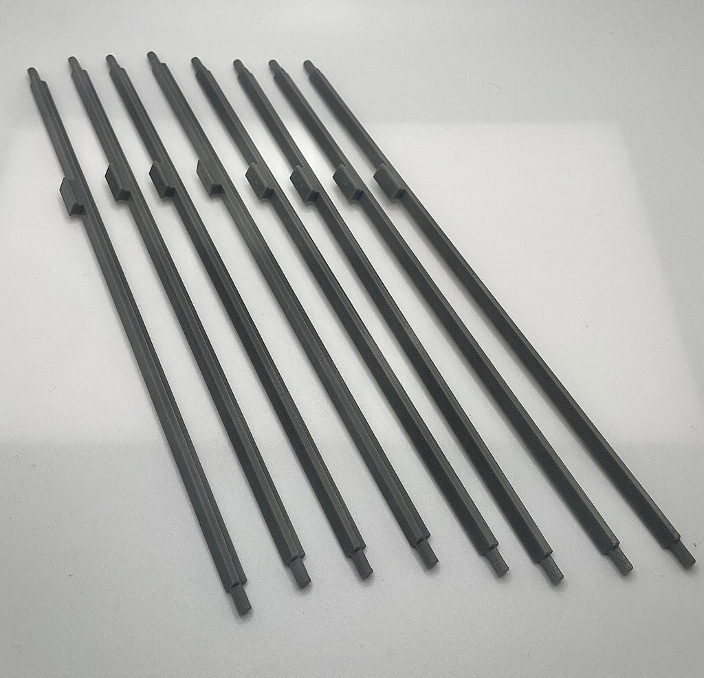 VINTAGE KENNER STAR WARS Y Wing Engine 8X Struts Replacement Part REPRO 1983