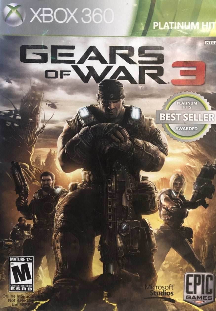 Gears of War 3 (Platinum Hits) (Xbox 360) - Game Manual Only