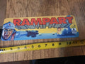 Rampart Video Game Arcade 4x12 Metal Wall Sign Classic Arcade Retro 80s