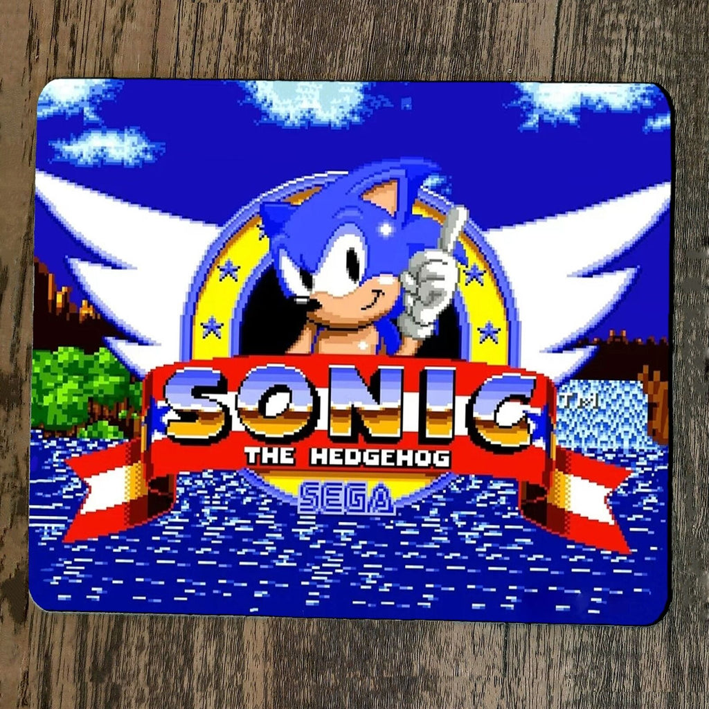 Classic Sonic the Hedgehog Arcade Video Game Mouse Pad