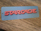 Starcade Disneyland Logo Marquee 3x12 Metal Wall Sign
