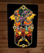 Ridley Attacks Samus 8x12 Metal Wall Sign Poster from Metroid Video Game