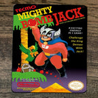 Mouse Pad Featuring Mighty Bomb Jack Classic Arcade Video Game NES Box Art