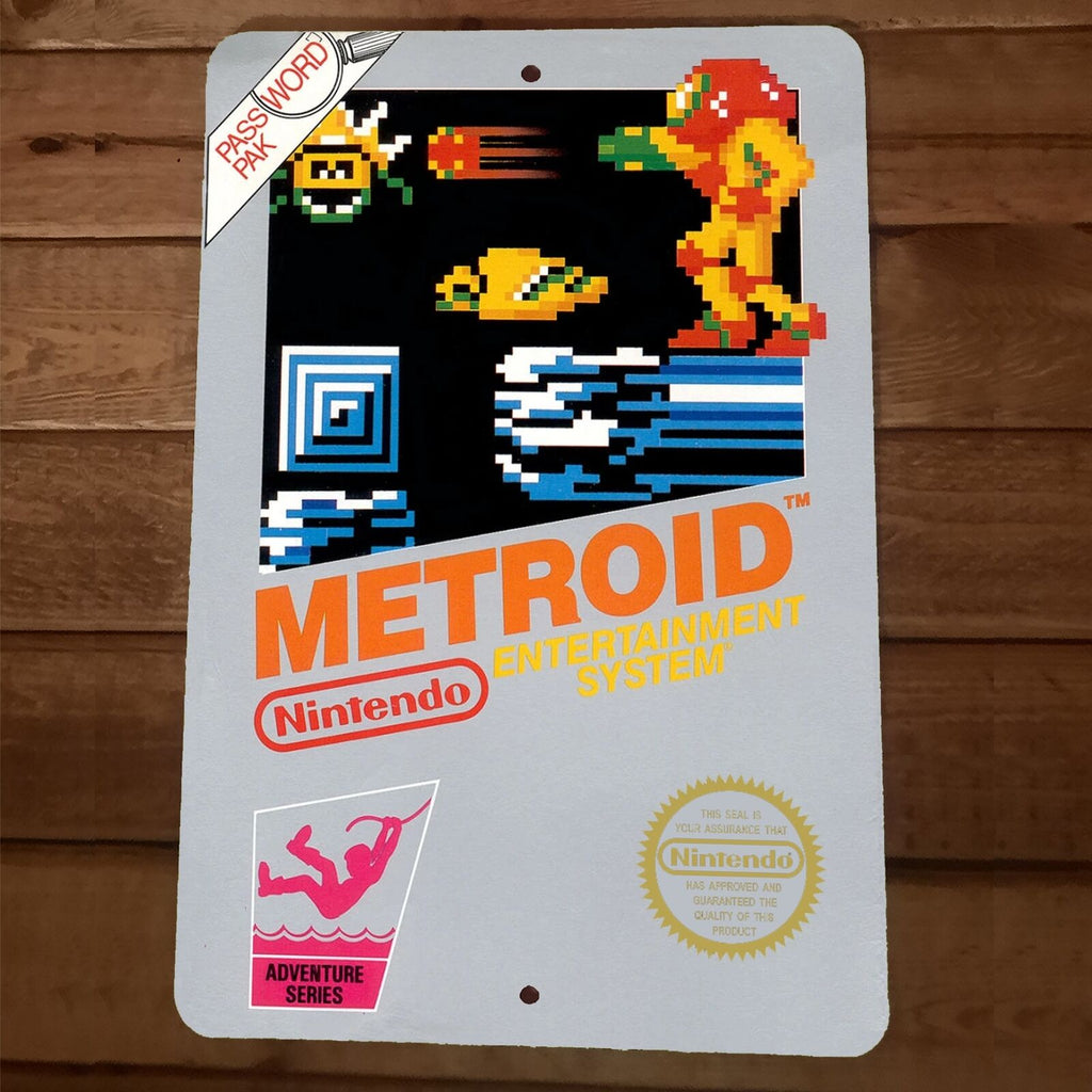 Metroid Classic Arcade Video Game NES Box Cover Mouse Pad