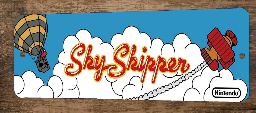 Sky Skipper Arcade Video Game 3x12 Metal Wall Sign  Marquee Banner Poster