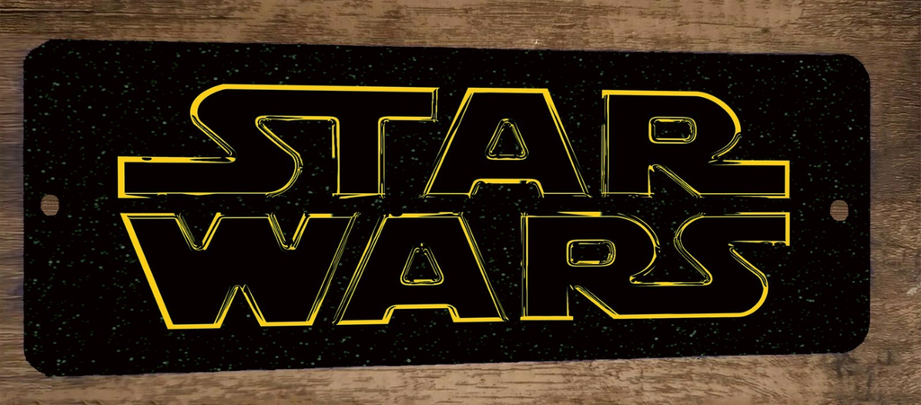 Star Wars Banner Marquee 3x12 Metal Wall Sign
