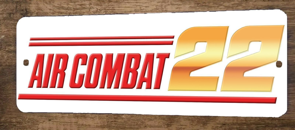 Air Combat 22  Arcade Video Game 3x12 Metal Wall Sign Marquee Banner Poster