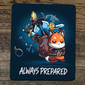 Always Prepared Link and Fox Themed Gaming Mouse Pad Featuring Iconic Zelda Characters - 7.75 x 9.25 Inch, Durable 2.5mm Thick Sublimated Surface for Precise Control and Comfort