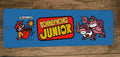 Donkey Kong Jr Classic Arcade Video Game Marquee Banner 4x12 Inch Metal Wall Sign Retro 1980s