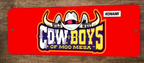 Wild West Cowboys of Moo Mesa Arcade Video Game 3x12 Metal Wall Sign Marquee