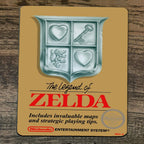 Legend of Gold Classic Arcade Video Game NES Zelda Box Cover Mouse Pad 7.75 x 9.25 Inches