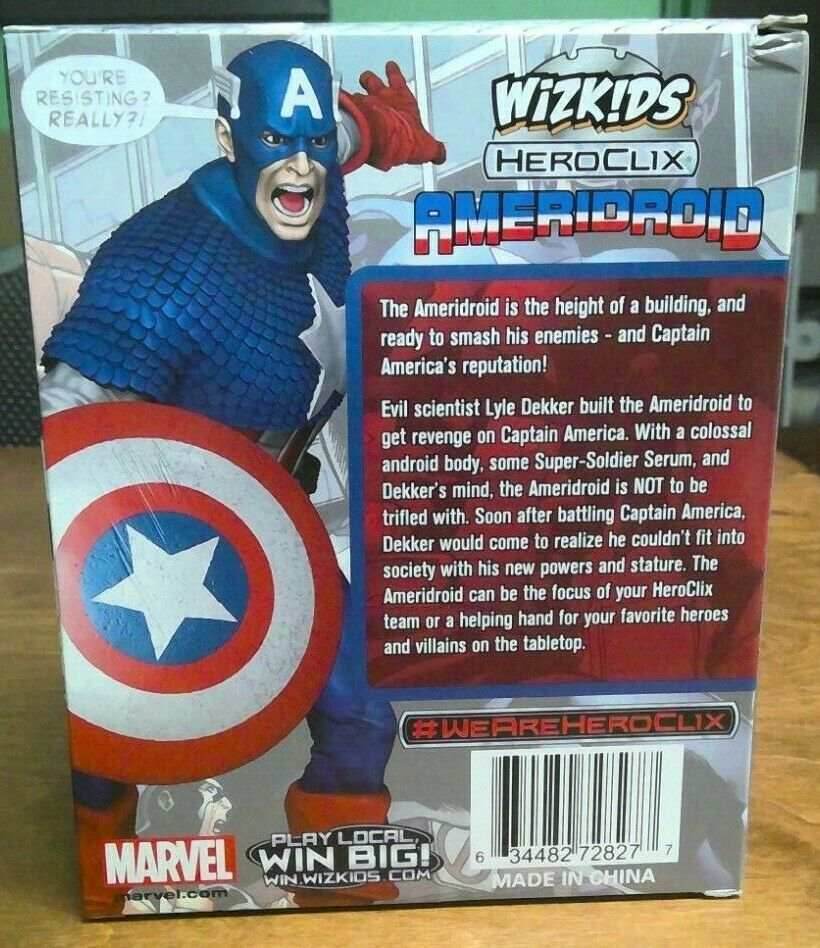 HeroClix: Marvel 15th Anniversary Captain America Ameridroid Colossal Figure - 