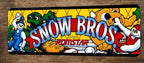 Snow Bros Arcade Video Game 4x12 Metal Wall Sign Marquee Banner Poster