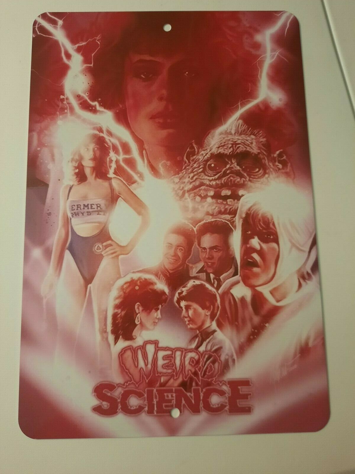 Weird Science Retro 80s Comedy  Movie Poster Artwork 8x12 Metal Wall Sign