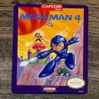 Mega Man 4 Classic Arcade NES Video Game Mouse Pad with Box Cover Design