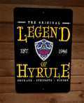 Legend of Hyrule Zelda Video Game 8x12 Inch High-Gloss Metal Wall Sign with UV Protective Coating