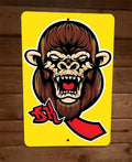 Donkey Kong 8x12 Inch Metal Wall Sign Video Game