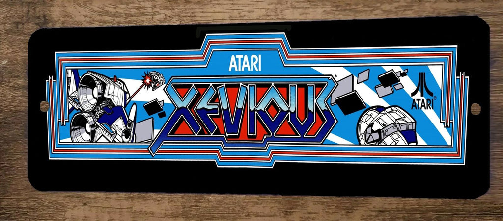 Xevious 4x12 Metal Wall Video Game Arcade Sign Poster