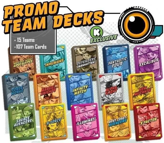 Marvel United: Promo Team Decks - Kickstarter Exclusive - 