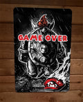 Game Over Mario Bowser Video Game 8x12 Inch Metal Wall Sign Poster