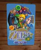 Legend of Oracle of Zelda Metal Wall Sign 8x12 Inches Video Game Poster with Durable Aluminum and UV Protection
