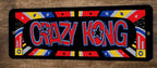 Crazy Kong Arcade 4x12 Metal Wall Video Game Marquee Banner Sign