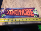 Xenaphobe Classic Arcade Video Game Marquee Banner 3x12 Metal Wall Sign Bally