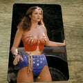 Lynda Carter Wonder Woman 8x12 Metal Wall Movie Sign Comics Super hero TV Show