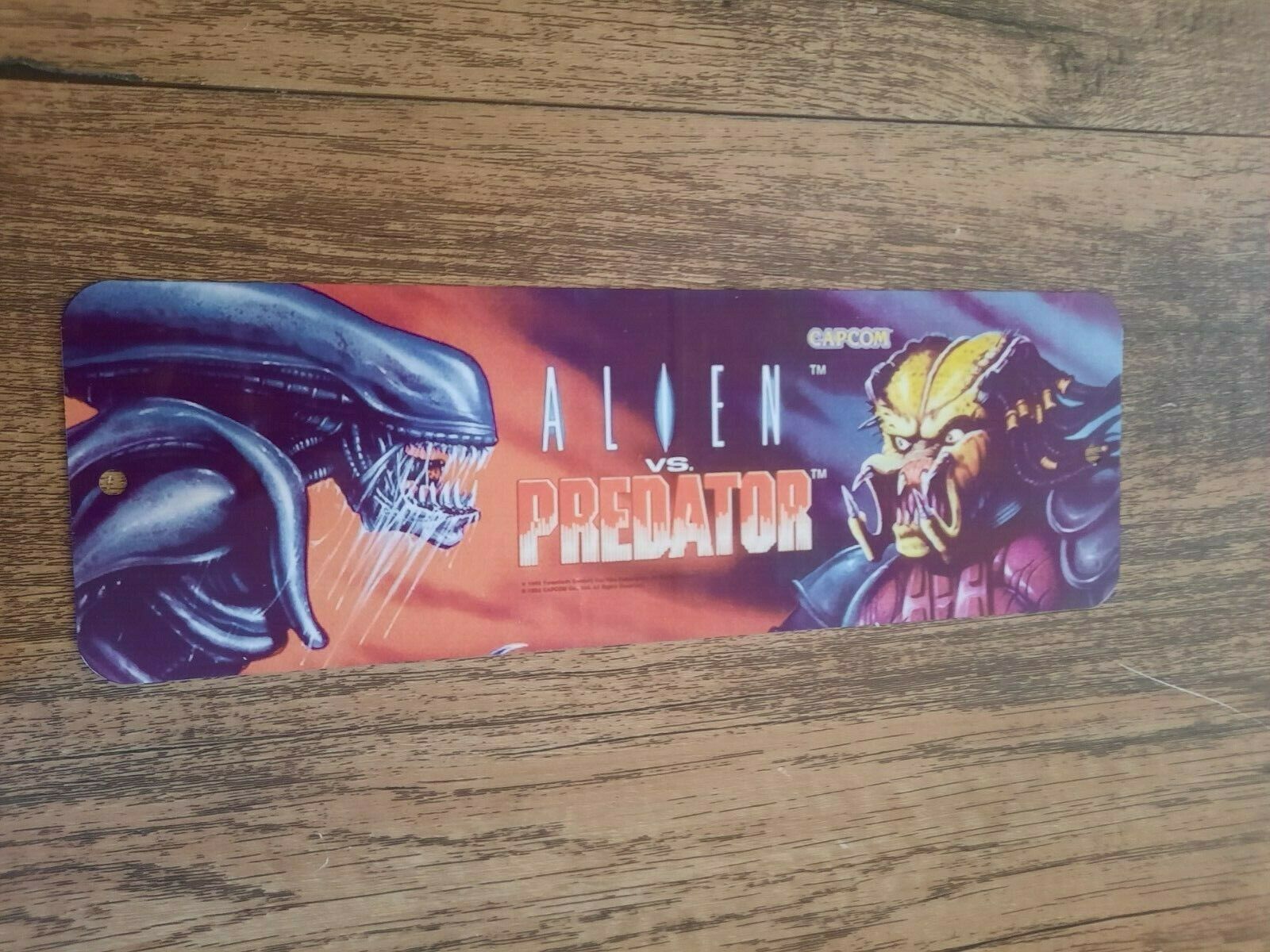AVP Alien VS Predator Classic Arcade Banner Marquee 4x12 Metal Wall Sign Retro 80s
