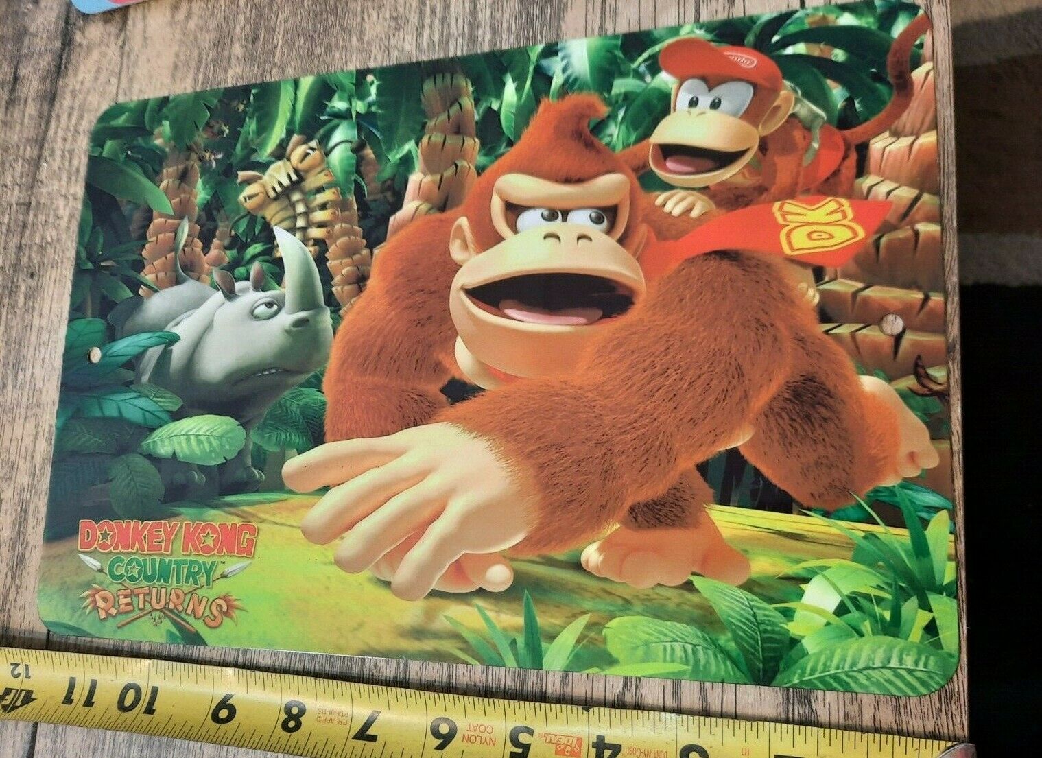 Donkey Kong Country Returns 8x12 Inch Metal Wall Sign Arcade Video Game