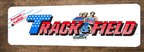 Track and Field Arcade 3x12 Metal Wall Video Game Marquee Banner Sign