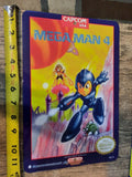 Mega Man 4 8x12 Inch Metal Wall Sign with Retro 1980s Arcade Video Game Box Art