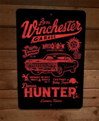 Winchester Bros Garage 8x12 Metal Wall Sign Poster Supernatural