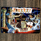 Jokerz Arcade 8x12 Metal Wall Video Game Sign