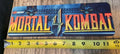 Mortal Kombat 4 Classic Arcade Marquee Banner 4x12 Metal Wall Sign Fighting Video Game