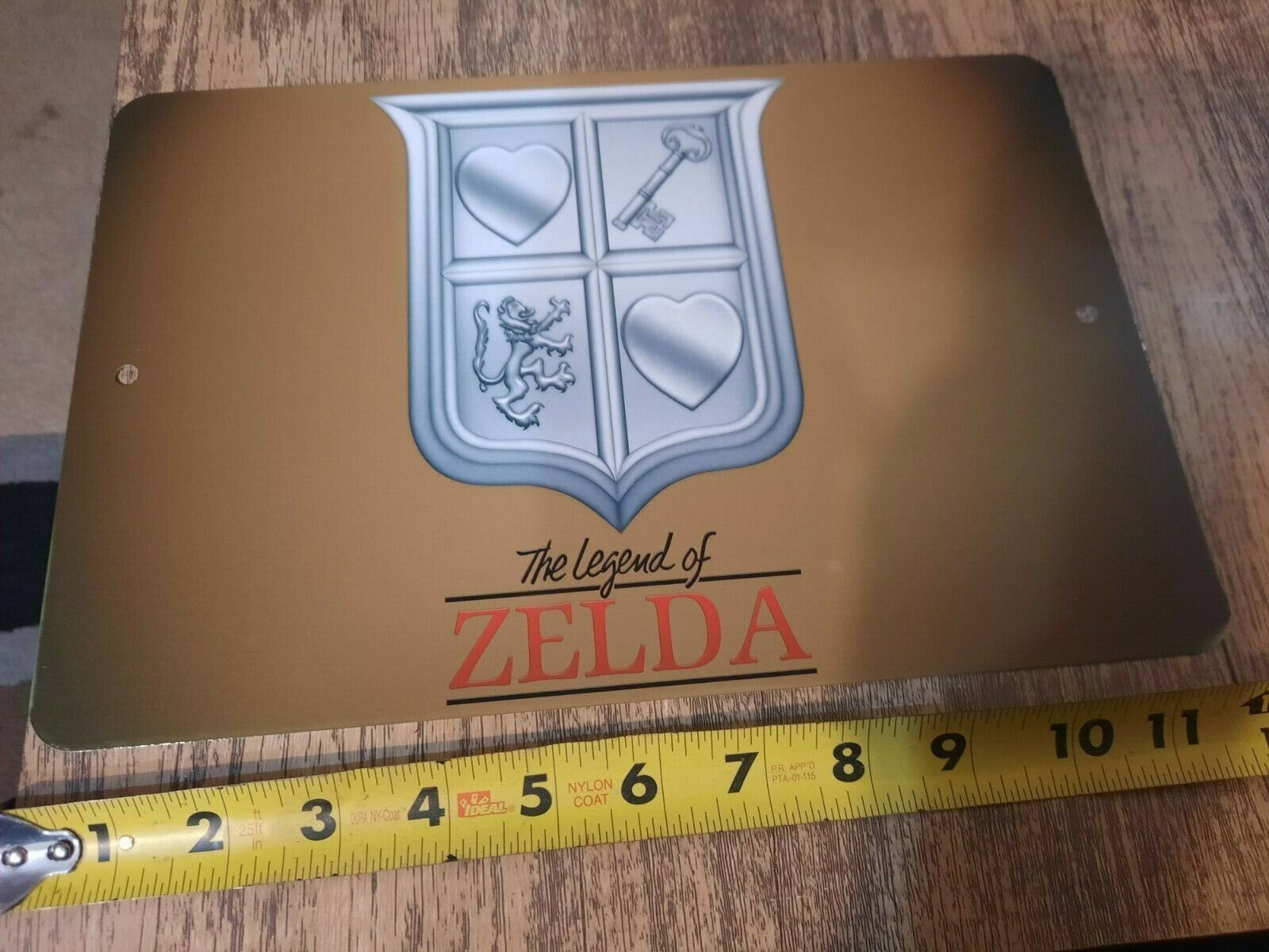 The Legend of Zelda Vintage Metal Wall Sign 8 x 12 Inches Retro 1980s Style Durable Aluminum