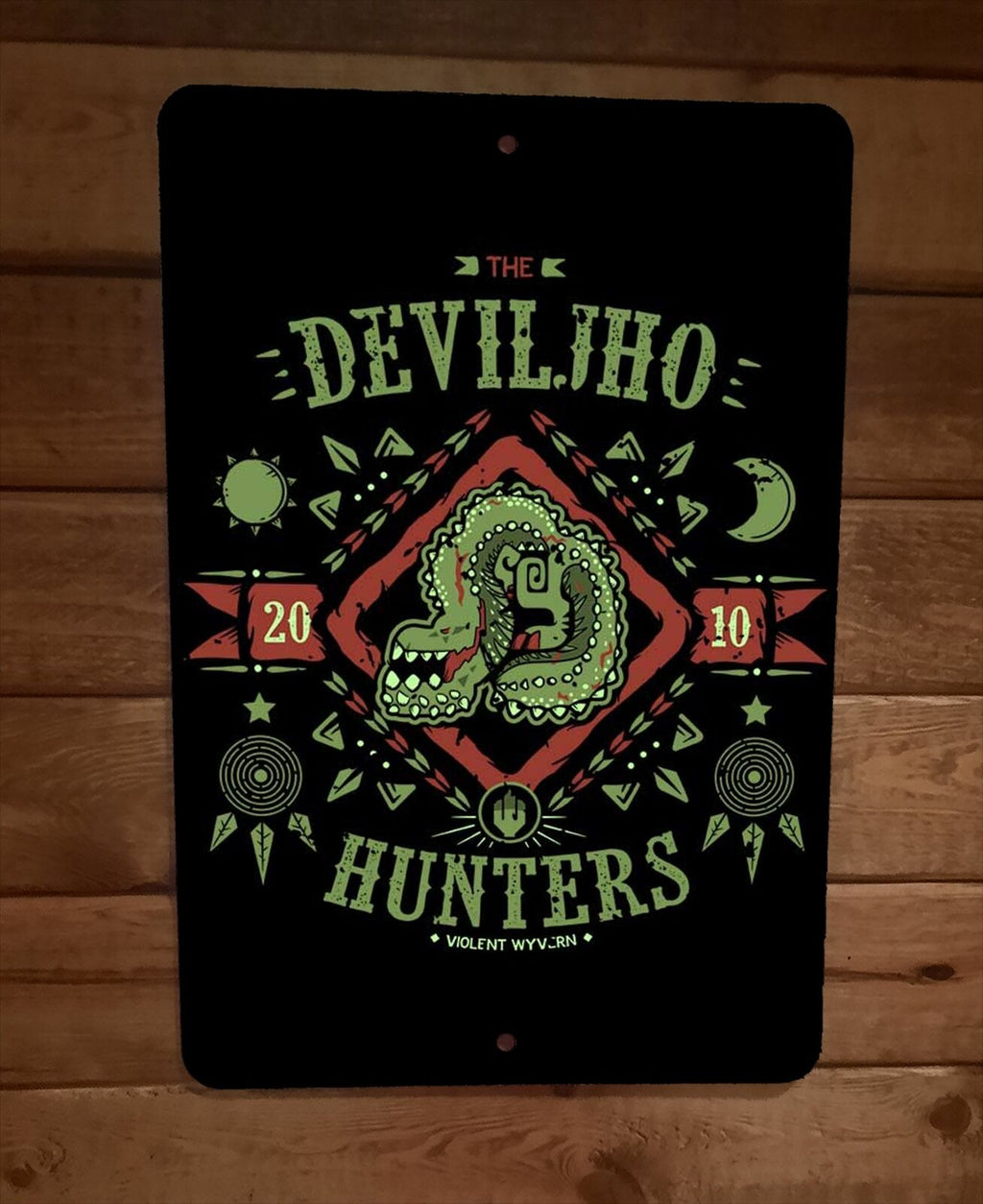 Monster Deviljho Violent Wyvern Hunters 8x12 Metal Wall Sign Video Game Poster