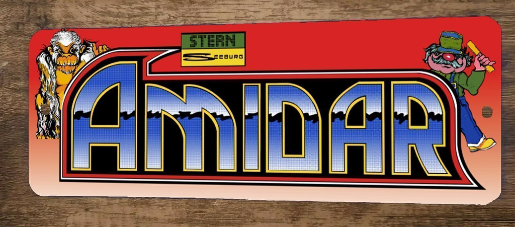 Amidar Arcade Video Game 3x12  Metal Wall Sign Marquee Banner Poster