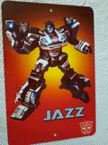 Transformers Jazz Autobot 8x12 Metal Wall Sign